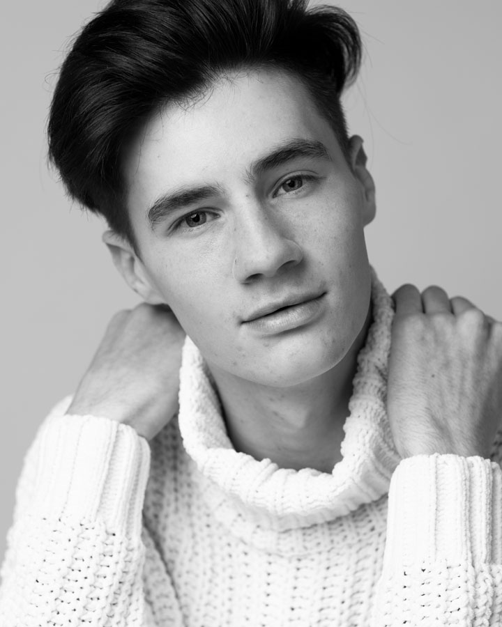 portret fotoshoot man zwart wit